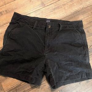 GAP Black Flat Front Shorts Classic Style
